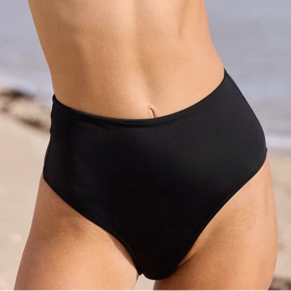 New Aerie Cheeky Black Bikini Bottom Size XS - Picture 2 of 13